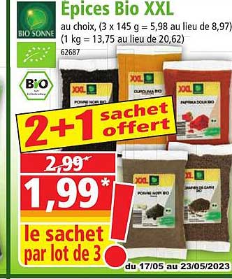 épices bio xxl bio sonne