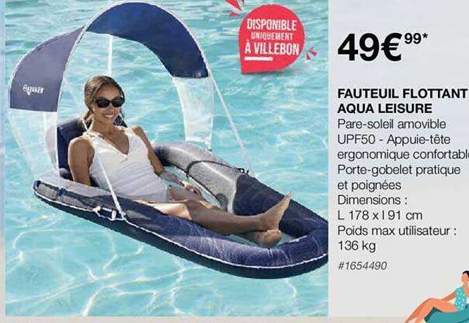 fauteuil flottant aqua leisure