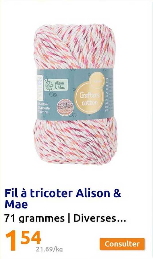 fil à tricoter alison & mae