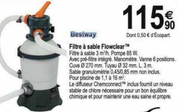 filtre à sable flowclear bestway