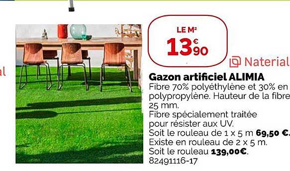 gazon artificiel alimia