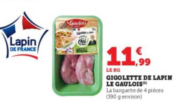 gigolette de lapin le gaulois