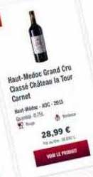 haut-médoc grand cru classé château la tour carnet