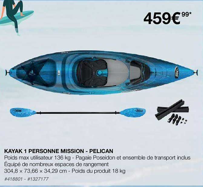 kayak 1 personne mission  - pelican
