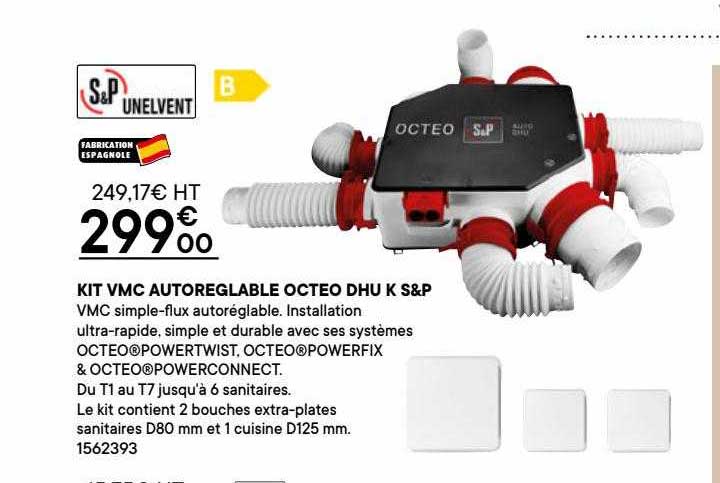 kit vmc autoreglable octeo dhu k s&p