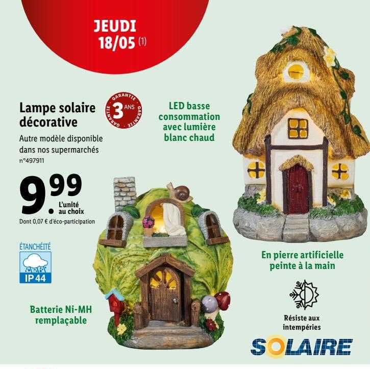 lampe solaire décorative