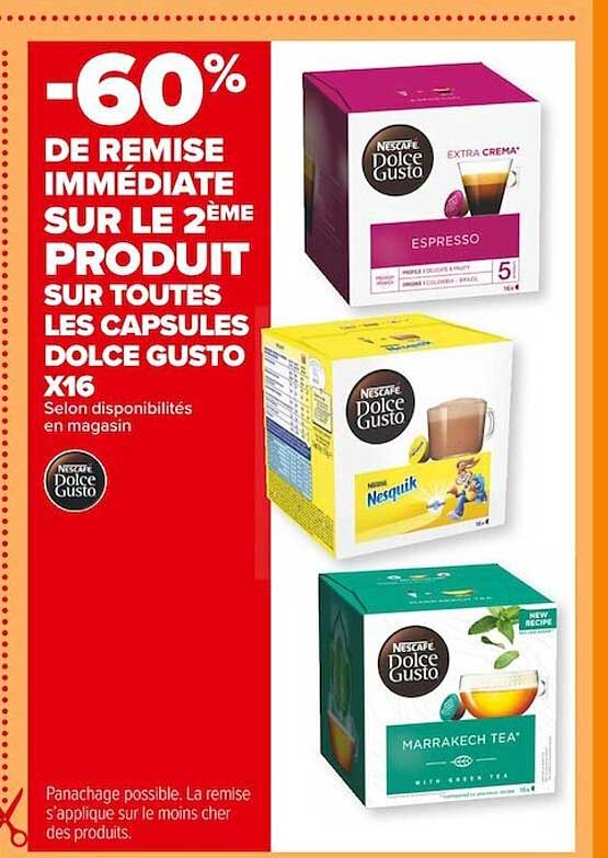Les Capsules Dolce Gusto X 16