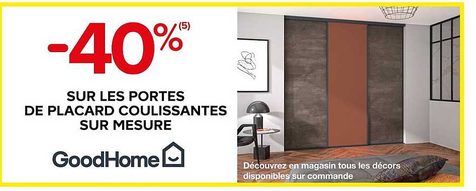 les portes de placard coulissantes sur mesure goodhome