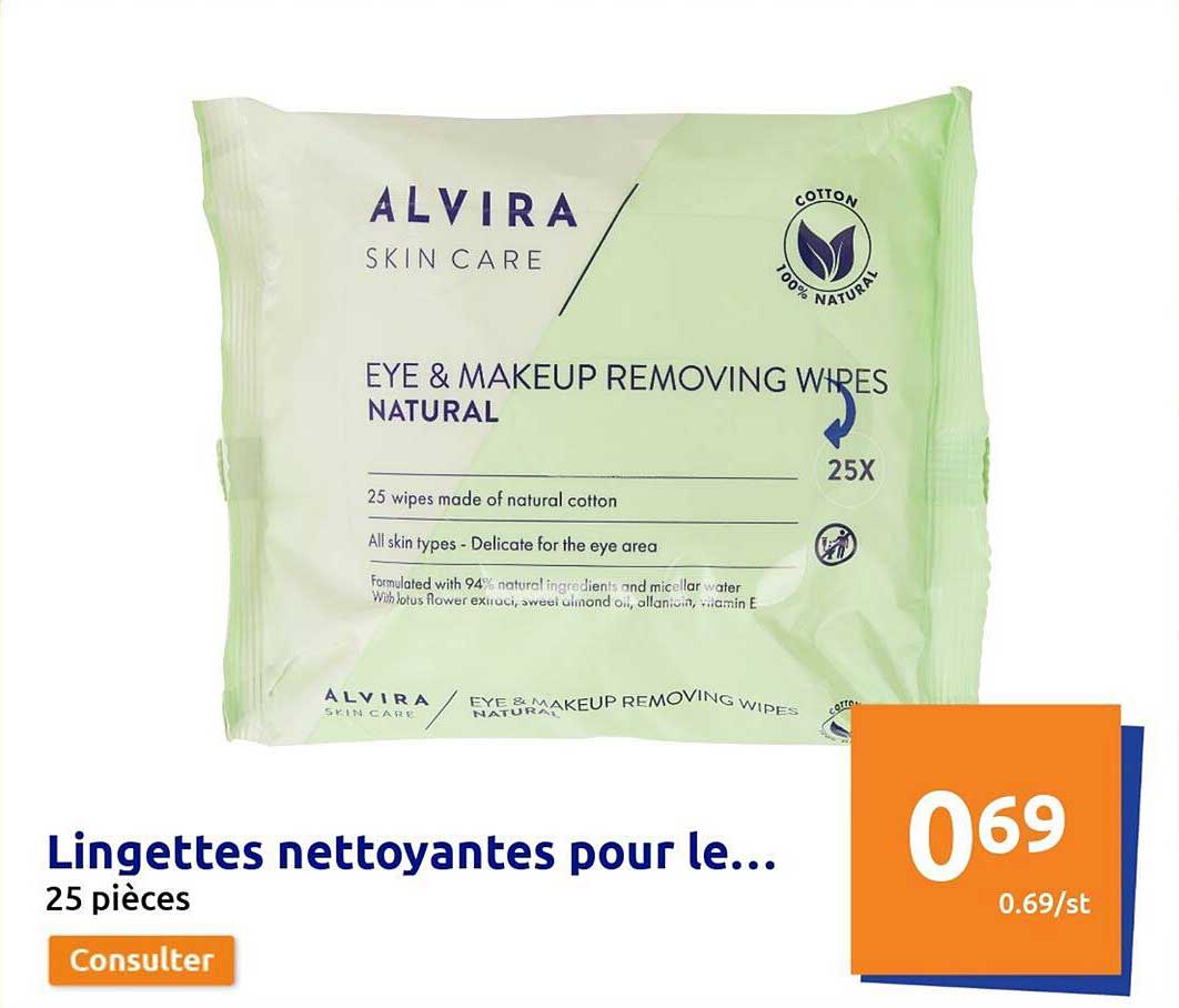 lingettes nettoyantes pour le...