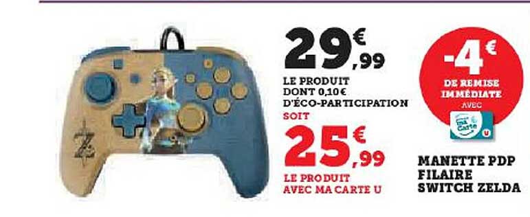 manette pdp filaire switch zelda