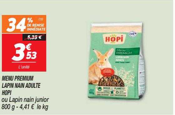 manu premium lapin nain adulte hopi