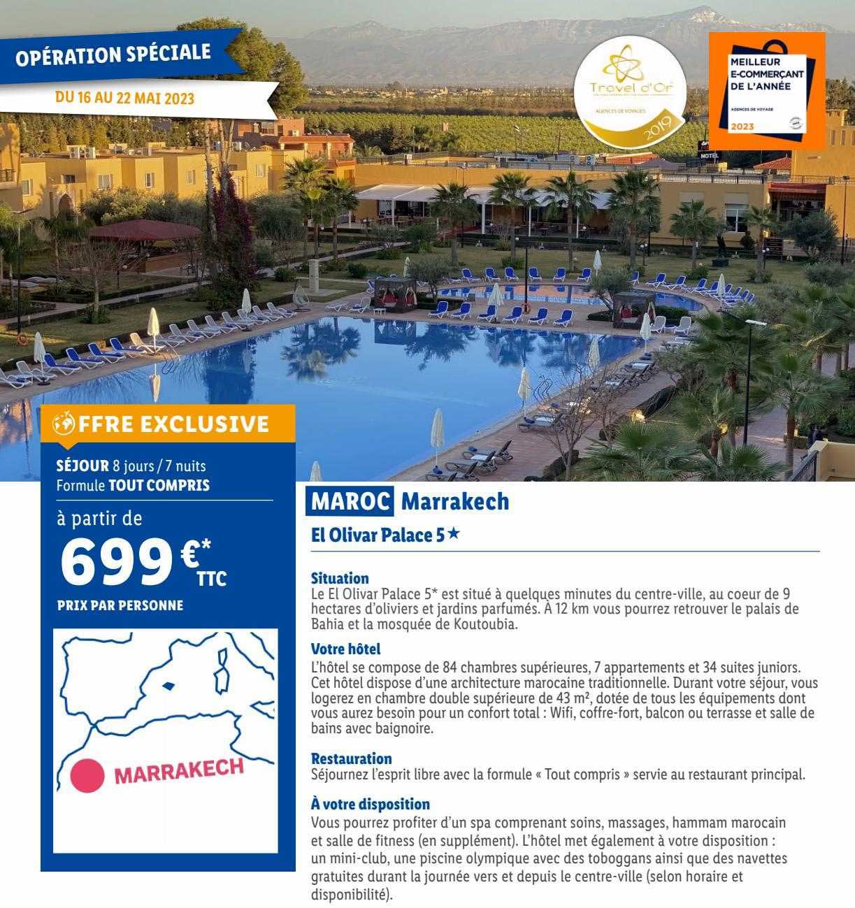 maroc marrakech : el olivar palace 5*