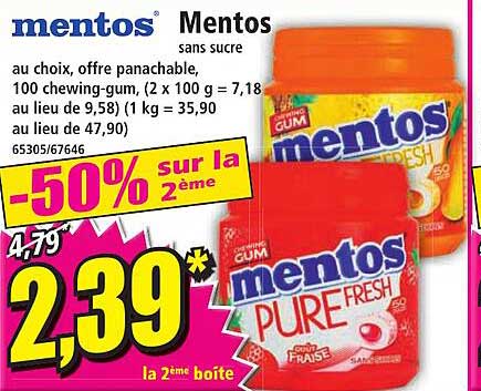 Mentos Sans Sucre