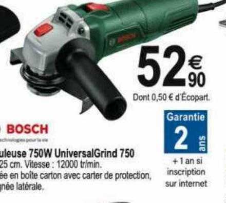 meuleuse 750w universal grind 750 bosch