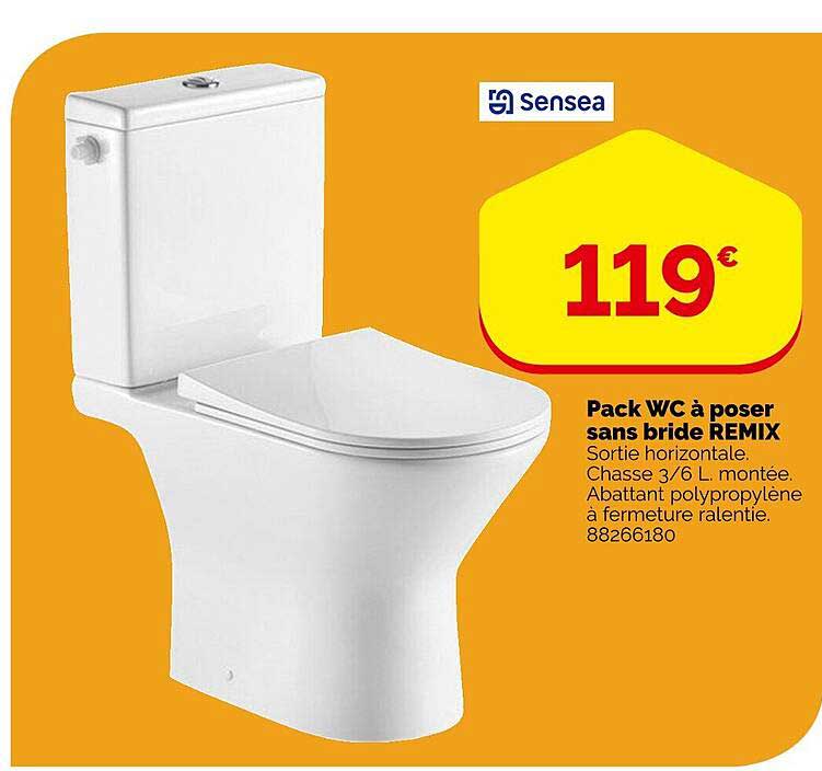 Pack Wc à Poser Sans Bride Remix Sensea