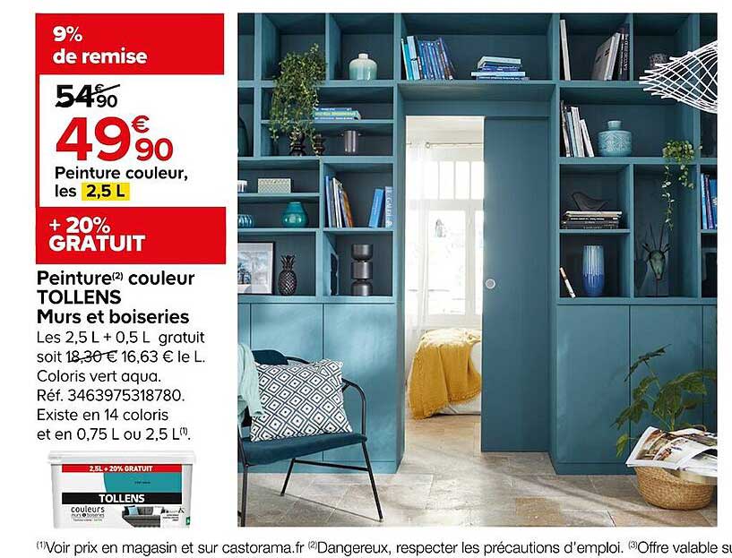 peinture couleur tollens murs et boiseries