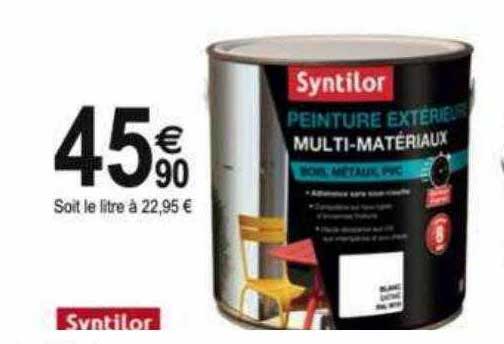 peinture extérieur multi-matériaux syntilor