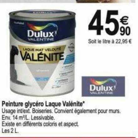 peinture glycéro laque valenite dulux valentine