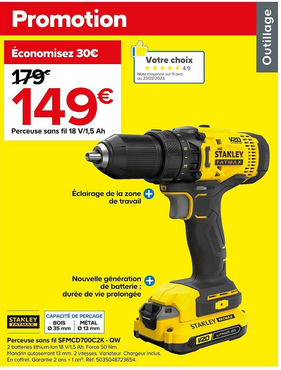 Perceuse Sans Fil Stanley