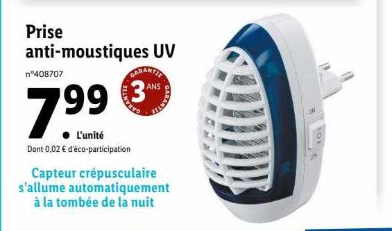 prise anti-moustiques uv