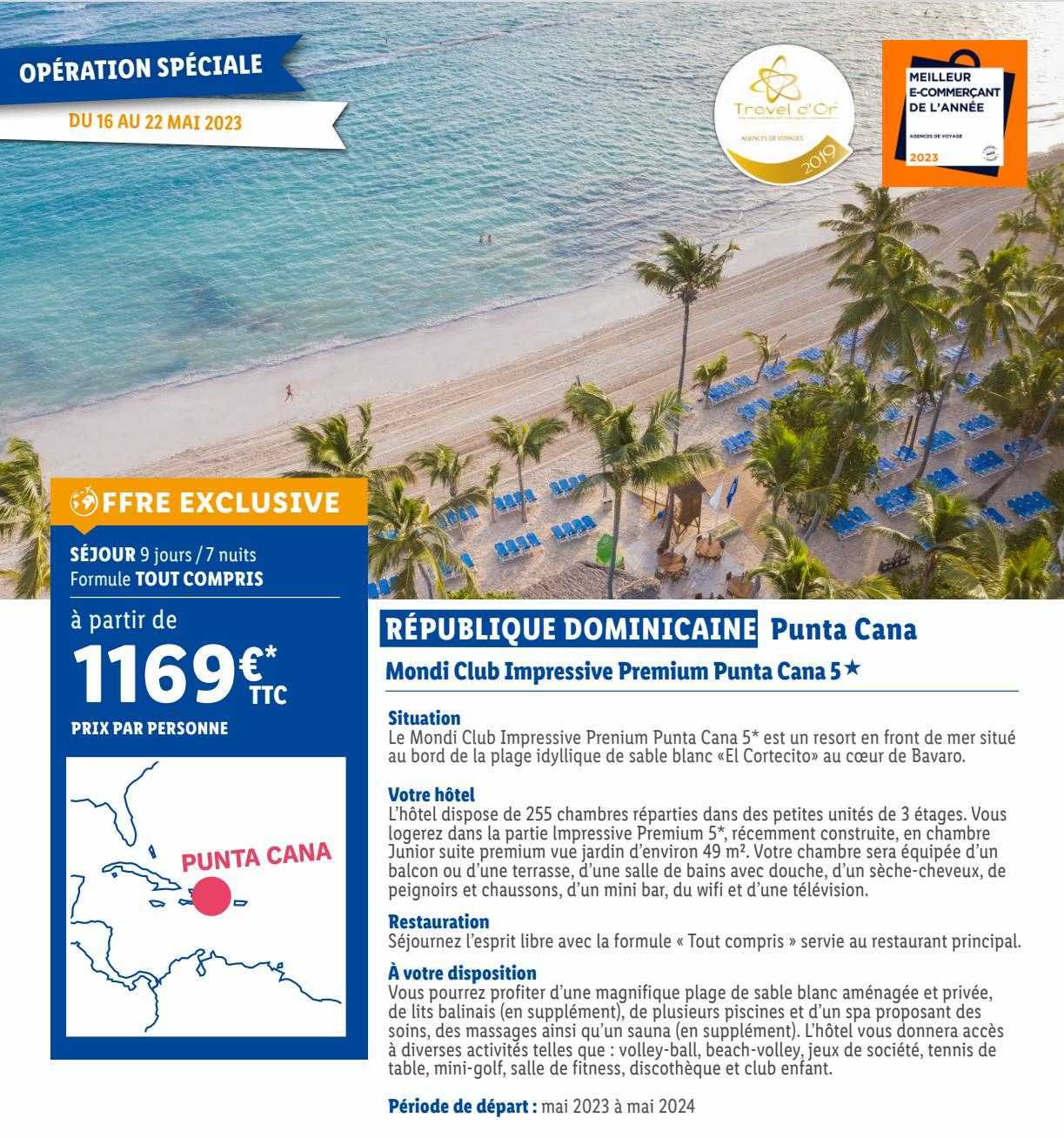République Dominicaine Punta Cana : Mondi Club Impressive Premium Punta Cana 5*
