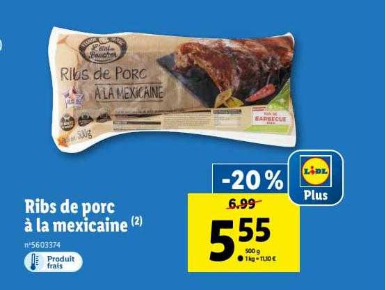 Ribs De Porc à La Mexicaine