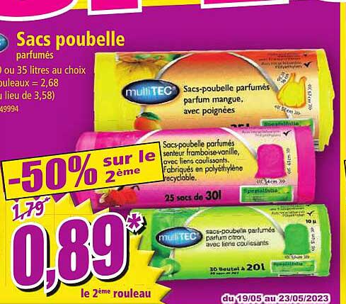 Sacs Poubelle Parfumés Multitec