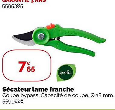 sécateur lame franche géolia