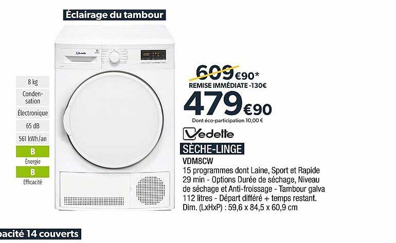 sèche-linge vedette