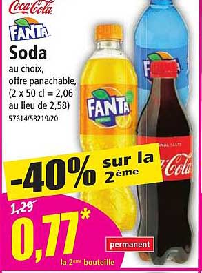 soda coca-cola, fanta