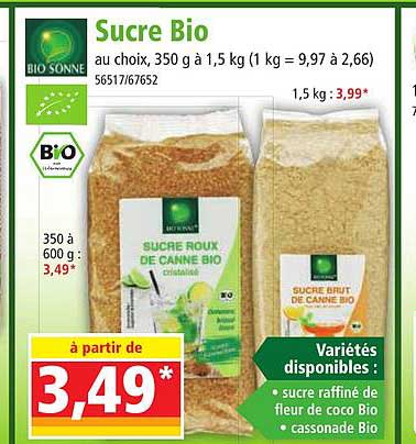 sucre bio bio sonne