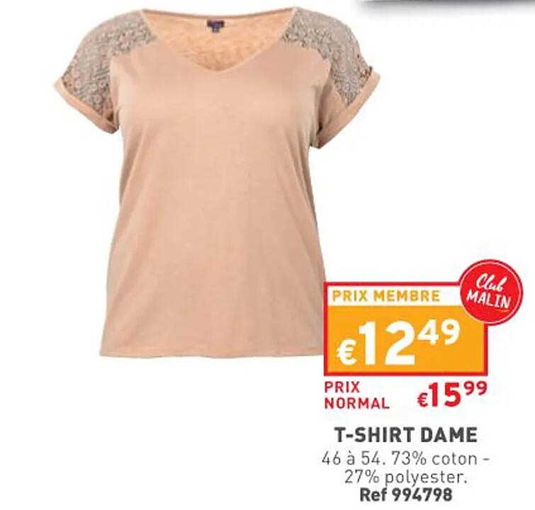t-shirt dame