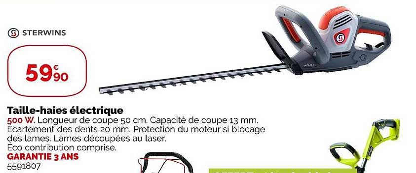 taille-haies électrique sterwins
