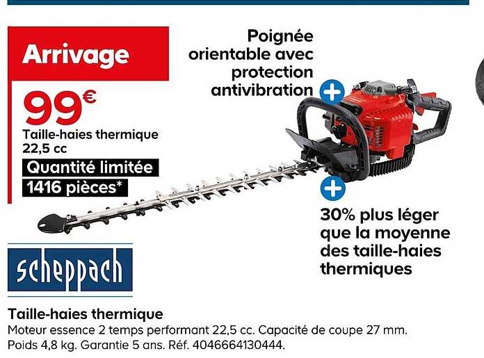 taille-haies thermique scheppach