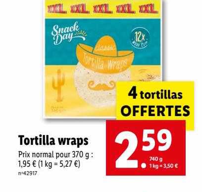 tortilla wraps snack day