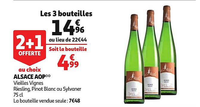 alsace aop vieilles vignes riesling pinot blanc ou sylvaner