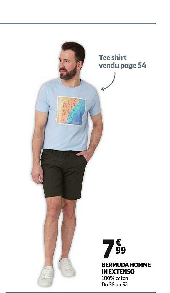 bermuda homme in extenso
