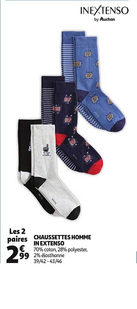 chaussettes homme in extenso