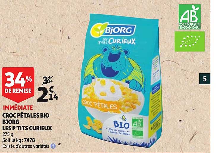 croc pétales bio bjorg les p'tits curieux existe d'autres variétés 34% de remise immédiate