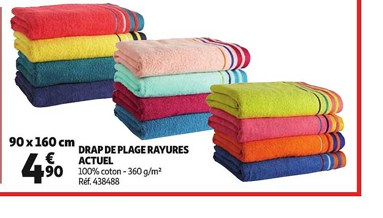 drap de plage rayures actuel réf438488