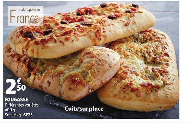 fougasse différentes variétés