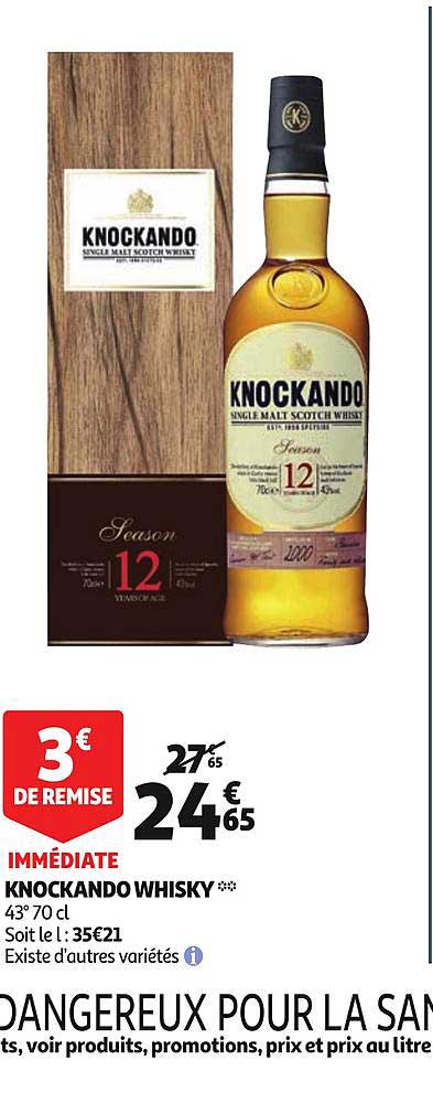 knockando whisky existe d'autres variétés
