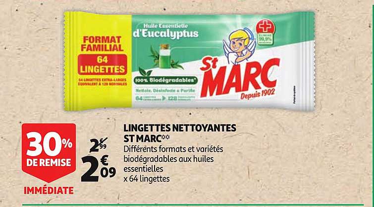 Lingettes Nettoyantes St Marc 30% De Remise Immédiate
