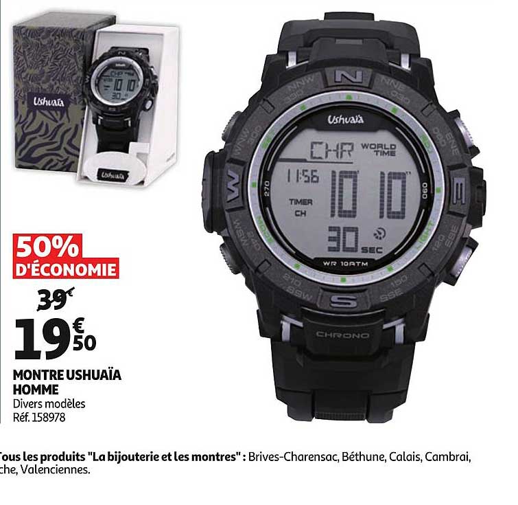 Montre Ushuaïa Homme Réf.158978
