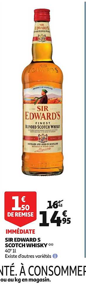 sir edward s scotch whisky existe d'autres variétés