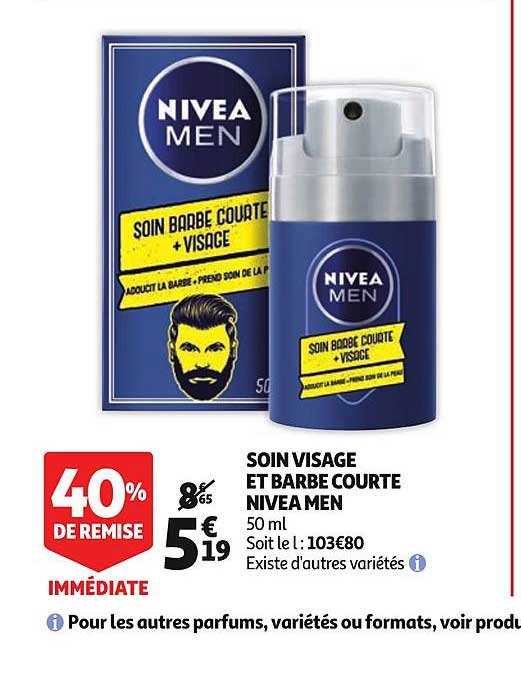 Soin Visage Et Barbe Courte Nivea Men Existe D'autres Variétés 40% De Remise Immédiate