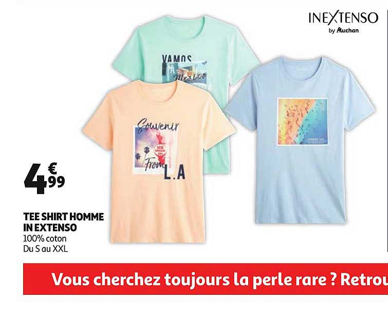 tee shirt homme in extenso