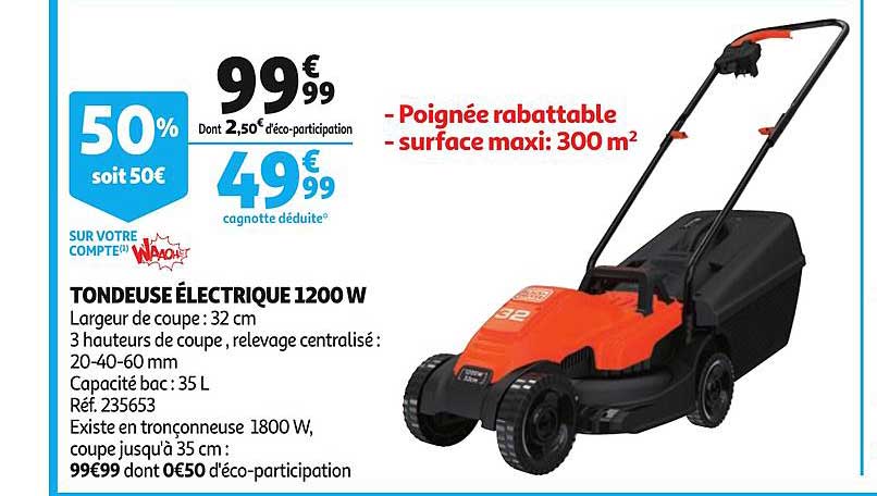 tondeuse électrique 1200w réf.235653