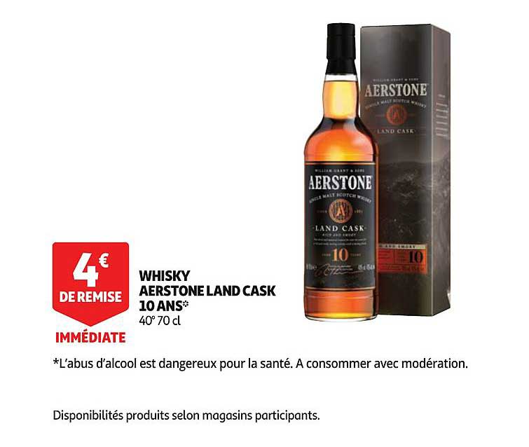 whisky aerstone land cask 10 ans
