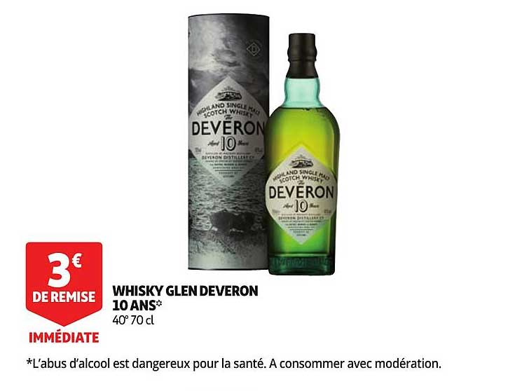 whisky glen deveron 10 ans